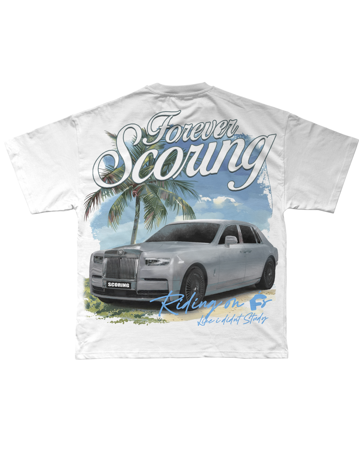 "DIDNT STUDY WHITE TSHIRT"