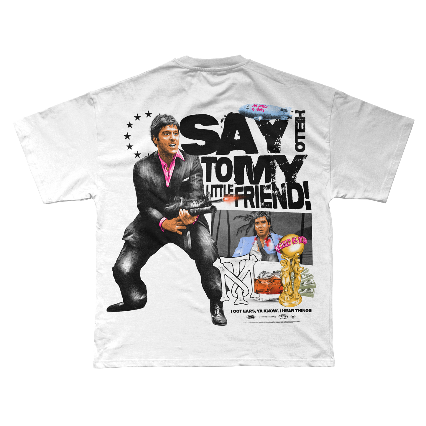 "SCAREFACE WHITE TSHIRT"