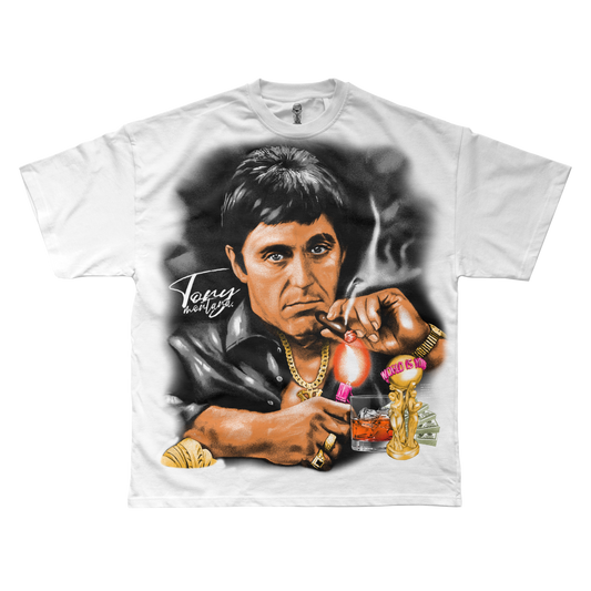 "SCAREFACE WHITE TSHIRT"